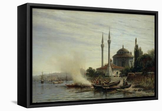 Golden Horn. Constantinople, 1864-Alexei Petrovich Bogolyubov-Framed Stretched Canvas