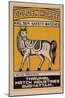 Golden Horse Avg. 50's Safety Matches-null-Mounted Art Print