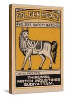 Golden Horse Avg. 50's Safety Matches-null-Stretched Canvas