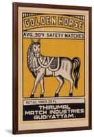 Golden Horse Avg. 50's Safety Matches-null-Framed Art Print