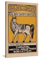 Golden Horse Avg. 50's Safety Matches-null-Stretched Canvas