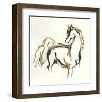 Golden Horse VIII-Chris Paschke-Framed Art Print