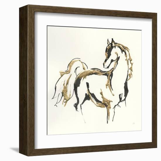 Golden Horse VIII-Chris Paschke-Framed Art Print