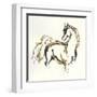 Golden Horse VIII-Chris Paschke-Framed Art Print