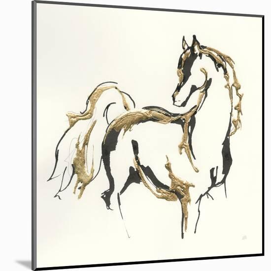 Golden Horse VIII-Chris Paschke-Mounted Art Print