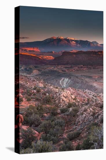 Golden hour at Arches National Park-Belinda Shi-Stretched Canvas