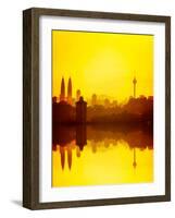 Golden Hour at Kuala Lumpur-nelzajamal-Framed Photographic Print