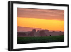 Golden Hour, Petaluma Hills, Farm Scene, Sonoma County-Vincent James-Framed Photographic Print