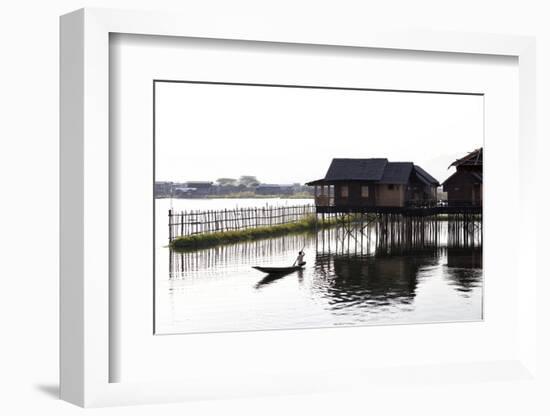 Golden Island Cottages, Tourist Accommodation on Inle Lake, Nampan Village, Myanmar (Burma)-Lee Frost-Framed Photographic Print