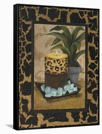 Golden Jungle Bath I-Tiffany Hakimipour-Framed Stretched Canvas