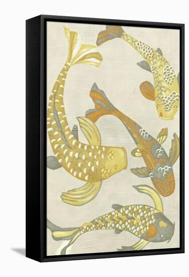 Golden Koi I-Chariklia Zarris-Framed Stretched Canvas
