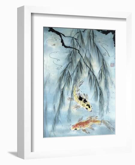 Golden Koi-Nan Rae-Framed Art Print