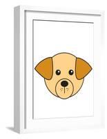 Golden Labrador-null-Framed Art Print