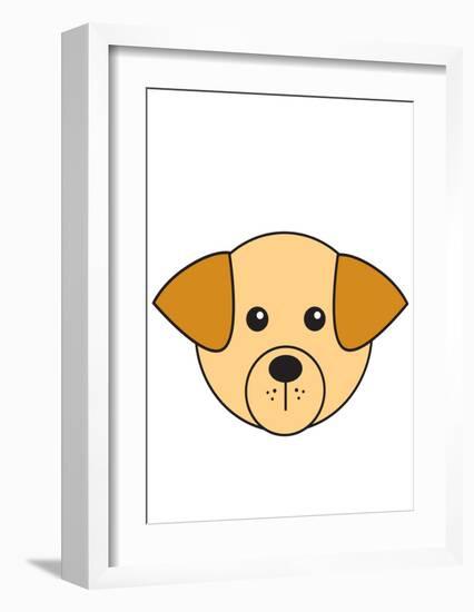 Golden Labrador-null-Framed Art Print