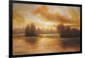 Golden Lake Glow I-Michael Marcon-Framed Art Print