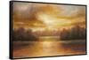 Golden Lake Glow II-Michael Marcon-Framed Stretched Canvas