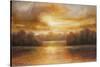 Golden Lake Glow II-Michael Marcon-Stretched Canvas