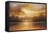 Golden Lake Glow II-Michael Marcon-Framed Stretched Canvas