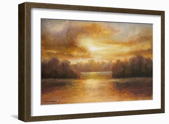 Golden Lake Glow II-Michael Marcon-Framed Art Print