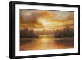 Golden Lake Glow II-Michael Marcon-Framed Art Print
