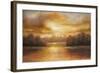 Golden Lake Glow II-Michael Marcon-Framed Art Print