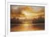 Golden Lake Glow II-Michael Marcon-Framed Art Print