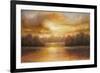 Golden Lake Glow II-Michael Marcon-Framed Art Print