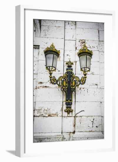 Golden Lamps.Palace of Aranjuez, Madrid, Spain.World Heritage Site by UNESCO in 2001-outsiderzone-Framed Photographic Print