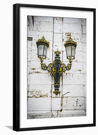 Golden Lamps.Palace of Aranjuez, Madrid, Spain.World Heritage Site by UNESCO in 2001-outsiderzone-Framed Photographic Print