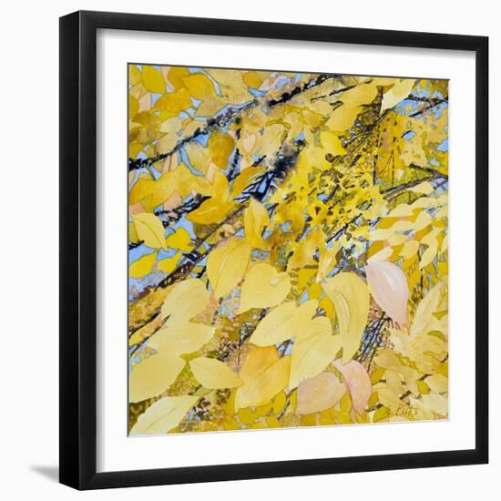 Golden Leaves-Sharon Pitts-Framed Giclee Print