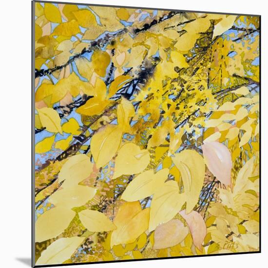 Golden Leaves-Sharon Pitts-Mounted Giclee Print