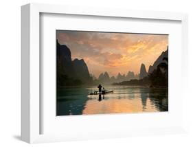 Golden Li River-null-Framed Art Print