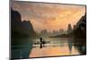 Golden Li River-null-Mounted Art Print