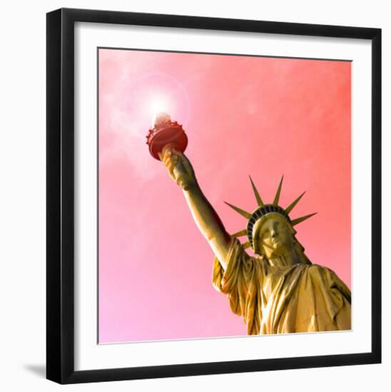 Golden Liberty-Richard James-Framed Art Print