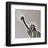 Golden Liberty-null-Framed Art Print