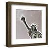 Golden Liberty-null-Framed Art Print