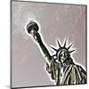 Golden Liberty-null-Mounted Art Print