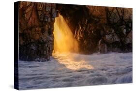 Golden Light at Big Sur, California Coast-Vincent James-Stretched Canvas