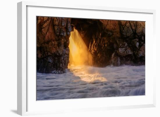 Golden Light at Big Sur, California Coast-Vincent James-Framed Photographic Print