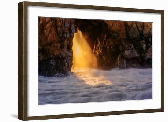 Golden Light at Big Sur, California Coast-Vincent James-Framed Photographic Print