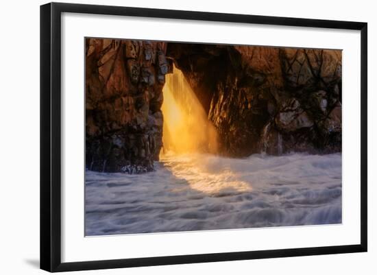 Golden Light at Big Sur, California Coast-Vincent James-Framed Photographic Print