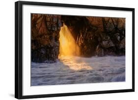 Golden Light at Big Sur, California Coast-Vincent James-Framed Photographic Print