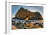 Golden Light at Ocean Door, Big Sur, California Coast, Pfieffer Beach-Vincent James-Framed Photographic Print