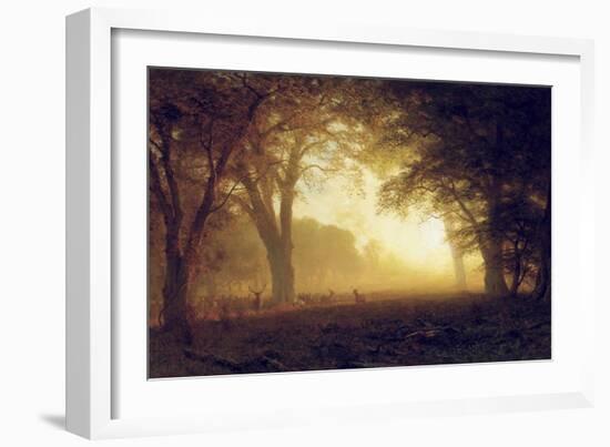 Golden Light of California-Albert Bierstadt-Framed Giclee Print