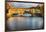 Golden Light On Ponte Vecchio-George Oze-Framed Photographic Print