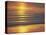 Golden Light on Ripples on the Sea Shore-David Tipling-Stretched Canvas