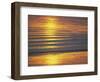 Golden Light on Ripples on the Sea Shore-David Tipling-Framed Photographic Print