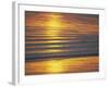 Golden Light on Ripples on the Sea Shore-David Tipling-Framed Photographic Print