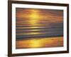 Golden Light on Ripples on the Sea Shore-David Tipling-Framed Photographic Print