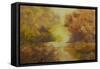 Golden light-Margaret Coxall-Framed Stretched Canvas